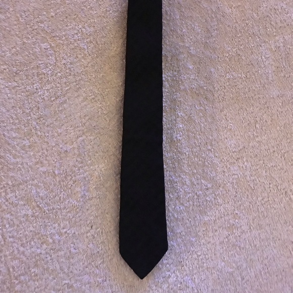 Crescent Bay Other - 1980’s Vintage Thin Black Tie